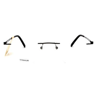 China 2018 Classic High Quality Titanium Eyewear Rimless Titanium Optical Frame For Man for sale