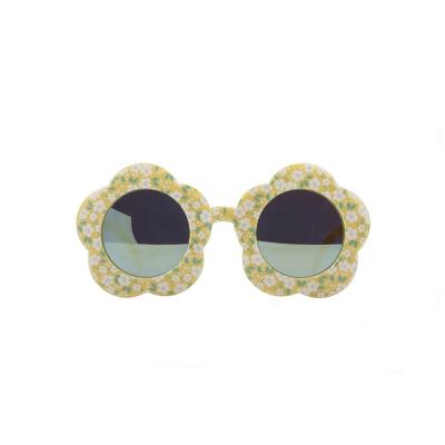 China Fashion Sunglasses Wholesale Cute Flexible Flower Shape Floral Pattern Children Glasses Kids Sunglasses for sale