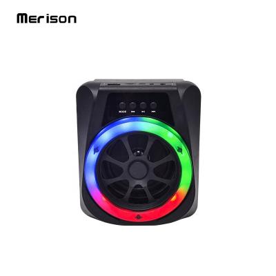 China tws lightweight bluetooth mini phone function mini subwoofer plastic portable colorful led karaoke 5W wireless home speakers for sale