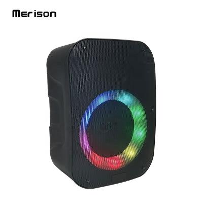 China New 6.5inch 15w family phone function plastic outdoor portable home karaoke mic wireless bluetooth speakers with led light for sale