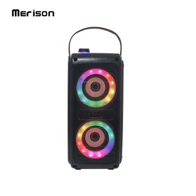 China 20w caixa de som mobile phone function portable colorful flashing light bluetooth LED disco DJ karaoke active bluetooth speakers for sale