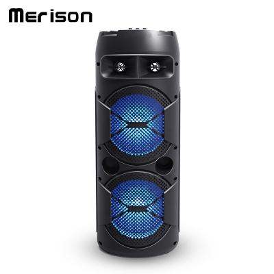 China Professional portable phone function 8 inch 40W high power DJ bluetooth wireless speaker with USB port for sale