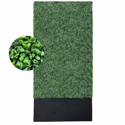 China Eco-friendly Anti-UV Outdoor Faux Boxwood Hedge Artificial Topiary Fence With Planter Ornaments Plastic 12 Sets Green And Ningbo Customized for sale