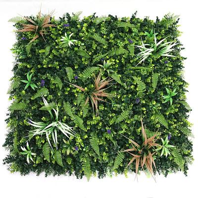 China Wholesale Eco-friendly Artificial Boxwood Panel Protect Plastic Artificial Plants Outdoor Green Wall For Home Decoration for sale