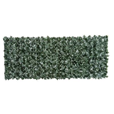 China Eco-friendly Home Decoration Fake Ivy Hedge Artificial Green Hedge Leaf Fence for sale