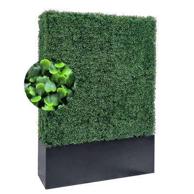 China High Quality Minimalist Artificial Hedge Wall With Planter Garden Vertical Wall Topiary Grass Wall for sale