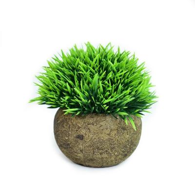 China Eco - Friendly Wholesale Bonsai Plants Artificial Mini Plant With Art Pot for sale