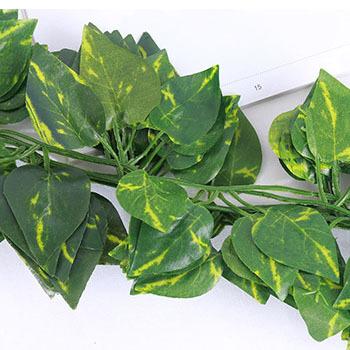 China 12 Strands Eco-Friendly Ivy Artificial Flowers Fake Hanging Vine Leaves Garland Home Garden Wall Wedding Party (Ivy) for sale