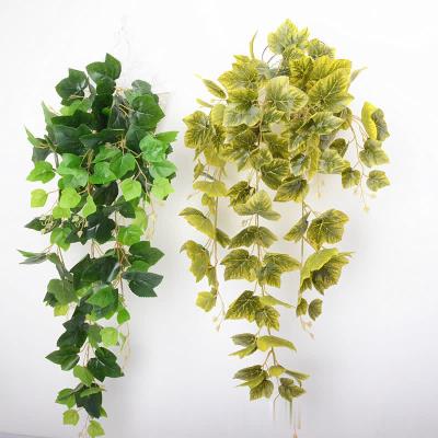 China Eco-Friendly Ivy Vine Artificial Plants Greeny Chain Wall Hanging Leaves for Home Room Garden Wedding Garland Outside Decoration for sale