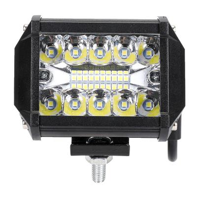 China Aluminum Rixingzhe DC 12V-24V CAR LED Work Light 4 Inch 60W 20LED 6000K LED Light Bar for Truck Motorcycle SUV ATV Car Boat for sale