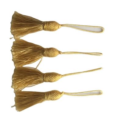 China Mobile Phone Tassel Wholesale Silk Fringe Bag Tassel Trim Decorative Sewing Main Tassels for sale