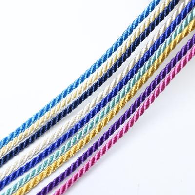 China Factory Supply Custom 3 Strands Twisted Rope Twisted Jute Braided Rope High Tensile Cotton Cotton Rope for sale