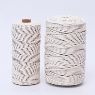 China Custom Factory 100%Cotton Halyard Cotton Rope 15m 30m Round 50m Flag Line Braided Halyard Rope for sale