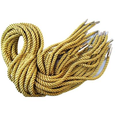 China Polyester Gold Handle Metallic Rope for sale