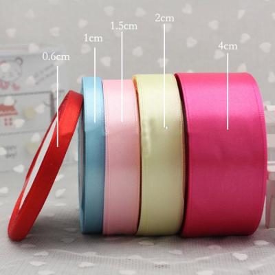 China Sustainable Factory Satin Grosgrain Polyester Ribbons For Packing Decoration for sale