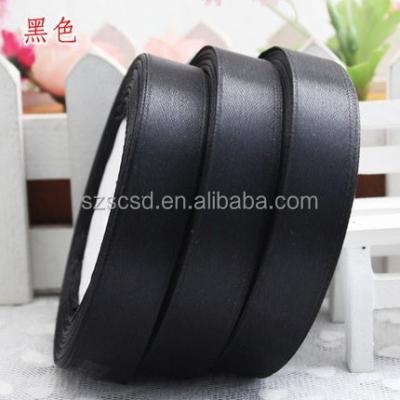 China Light and sparkle and incease the festival touch. Hot Selling Printing Design Satin Polyester Organza Black Ribbon for sale