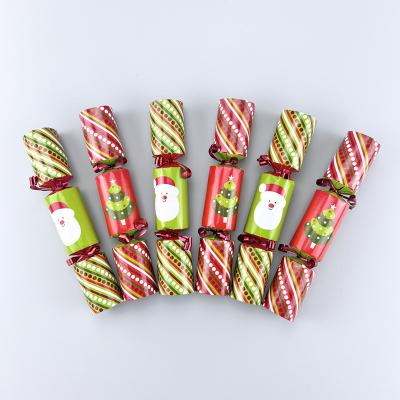 China Paper Direct Factory Supply Customized Wholesale Xmas Bon Bon Mini Christmas Crackers With Sticker for sale