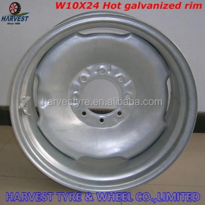 China W10X24 harvester irrigation wheels for 13.6-24 tires for sale