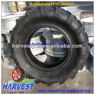 China Irrigation system agriculture tire 14.9-24 with rim w8x24+tube for sale