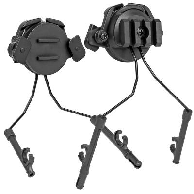 China Outdoor Professional Angle Gear Factory Tactical Mini Rotatable Fast Helmet Headset Adjustable Bracket for sale