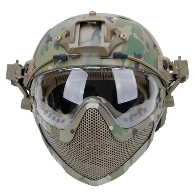 China Factory Direct Safety Rescure Helmet Full Face Camouflage Ballistic Sports Protective Military Tactical Helmet for sale