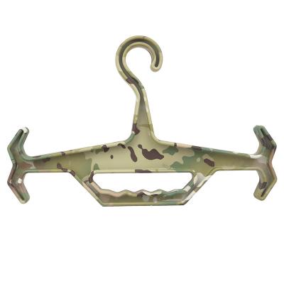 China Wholesale Price Modern Custom Clothing Factory Equipment Plastic Heavy Military Hanger for sale