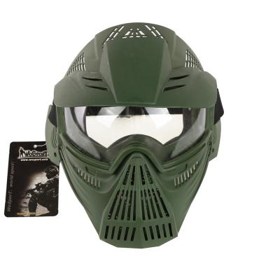 China High Quality Custom Paintball Military Tactical Human Face Mask Wholesale Tactical Logo Face Protective Abs Plastic for sale