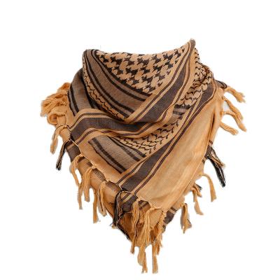 China Professional Manufacturer Military Travel Riding Tactics Knitted Arab Head Cotton Square Scarf for sale