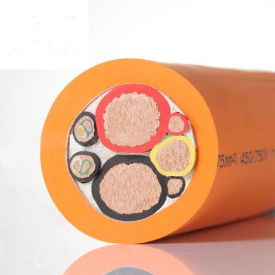 China Electric car high voltage ev wire construction EV TPE/silicone insulation power charging cable for sale