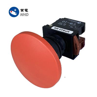 China 22mm Momentary Push Button Switch 60mm Red Mushroom Head for sale