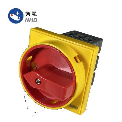 China Disconnector 3 Poles 25A, 32A, 40A, Door Mount 4.2mm*4 Holes NDS-20/30 /40 3P5P Isolator Switch Cam Switch Switch & hole 16mm*1 for sale