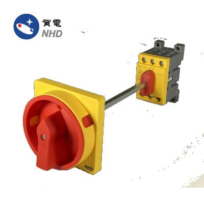 China Disconnector 3 Poles 25A, 32A, 40A, Base and Din-Rail NDS-20/30 /40 3G5DL3 Isolator Switch Cam Switch Holder 67*67mm for sale