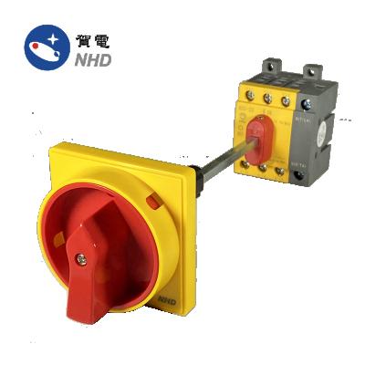 China Disconnector 4 Poles 25A, 32A, 40A, Base and Din-rail NDS-20/30 /40 4P5DL3 Isolator Switch Cam Switch Holder 65*65mm for sale