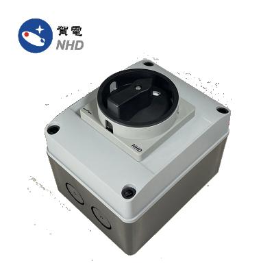 China NDS-20/30 /40 3G5AX 22.5mm Isolator Switch Cam Switch Disconnector 3 Poles 25A, 32A, 40A, Gray Enclosure for sale