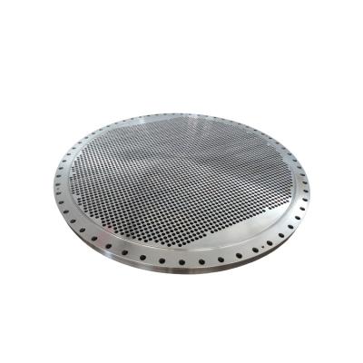 China Petroleum Factory manufacture CNC Machining Heat Exchanger Duplex Stainless Steel tube sheet flange for sale