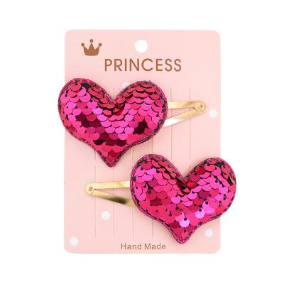 China Hair Decorate IFOND Kid Girl Glitter Hair Clips Star Glitter Heart Hair Accessories Baby Crown BB Hair Clip for sale