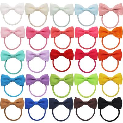 China IFOND Baby Hair Decoration Baby Hair Rope Ribbon Bow Elastic Bands Kids Stretch Hair Tie Ponytail Hair Cycle For Toddlers Girls for sale