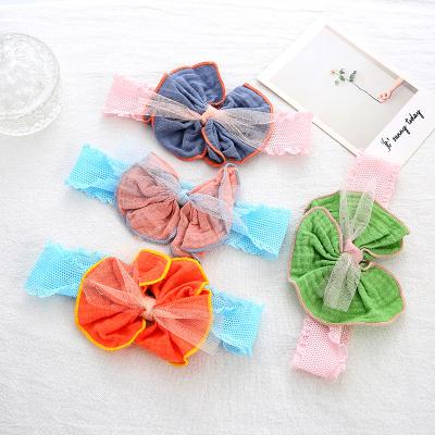 China Hair Decoration IFOND Baby Cotton Hair Accessories Elastic Headband The Top Kids Hairband Bow Headbands For Infant Girls for sale