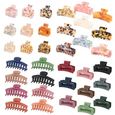 China IFOND Decoration IFOND Turtle Hair Square Acetate Non-Slip Clips Large Size Women Sling Clip Claw For Women for sale