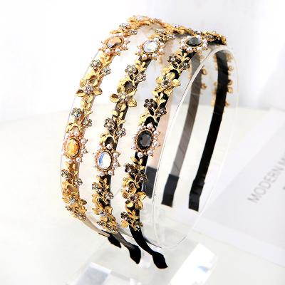 China Fashion SI IFOND Korea hair accessories bling crystal diamond hair band rhinestone headbands for girl narrow headband for sale