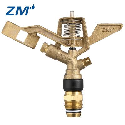 China 360 Degree Rotating Irrigation Water Sprinkler Heavy Duty Brass Impact Sprinkler for sale