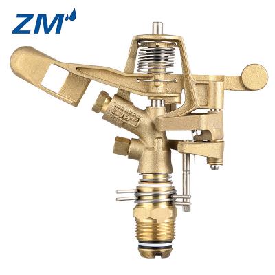 China Water Impact Resistant Brass Sprinkler Adjustable Full And Part Circle Sprinkler For Farm for sale