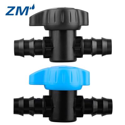 China Easy Installation Drip Irrigation Switch Valve Gate Valves Barbed Valve (16mm) for sale