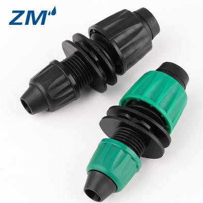 China Universal Irrigation Drip Irrigation Connector Adapter Barbed Locking Fit Fits for Drip Tape and Tubing for sale