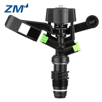 China Classic Plastic Double Nozzle Impact Sprinkler for Agriculture Watering as Water Saving Garden Irrigation Tool for sale