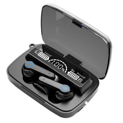 China 2021 New Arrival M19 TWS Bluetooth 5.1 True Powerful Stereo Earphone Bass Wireless Headset With MIC Flashlight for sale