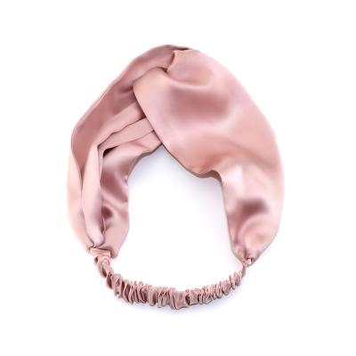 China Fashion Women Hair Accessories Headbands 100% Mulberry Silk Twisted Hair Band for sale