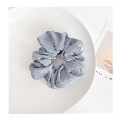 China Fashion Sale Elastic Hair Scrunchies Whole Custom Ponnytail Holders Soft Hair Bands Silk Satin Scrunchies for sale