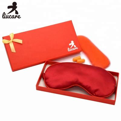 China Anti-Puffiness 2 In 1 Gel Hot Cold Beads Sleep Eye Mask With Gift Package for sale