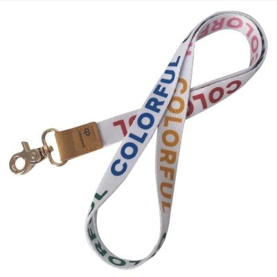 China Lanyard Promotional Gift Customize Wholesale Custom Size and Color Polyester Neck Strap ID Neck Strap Polyester Logo for sale